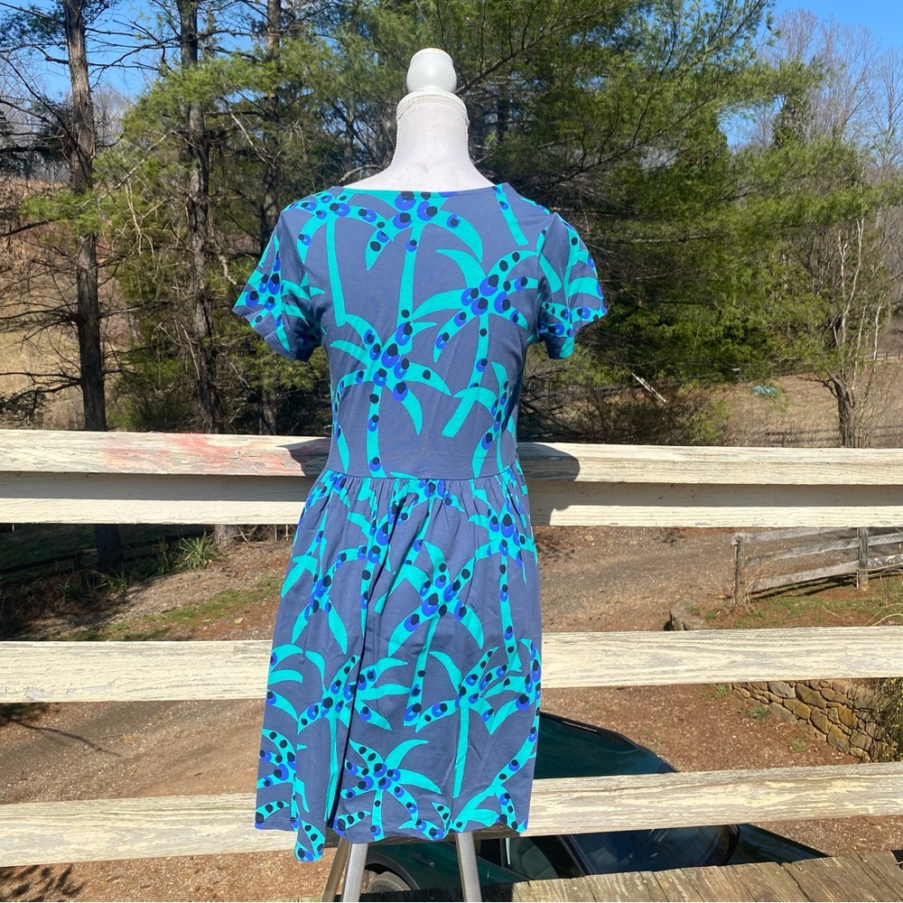 Tea Collection Blue and Green Dress - Picture 3 of 3